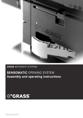 GRASS SENSOMATIC OPENING SYSTEM Instructions De Montage Et D'utilisation