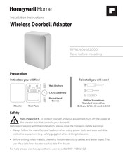 Honeywell Home RPWL4045A2000 Notice D'installation