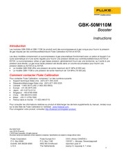 Fluke Calibration GBK-50M110M Manuel D'instructions