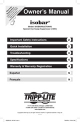 Tripp-Lite isobar Isobar6UltraHG Guide De L'utilisateur