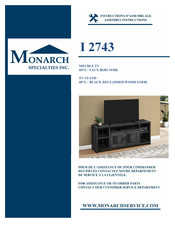 Monarch Specialties I 2743 Instructions D'assemblage