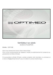 OPTIMEO OVP-C40 Guide D'utilisation