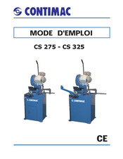 Contimac CS 325 Mode D'emploi