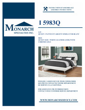 Monarch Specialties I 5983Q Instructions D'assemblage