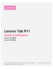 Lenovo TB-J606L Guide D'utilisateur