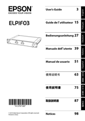 Epson ELPIF03 Guide De L'utilisateur