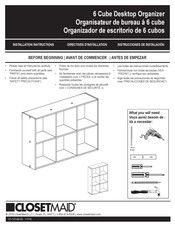 ClosetMaid Mini6Cube Instructions D'installation