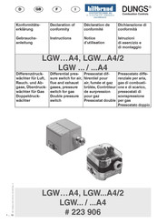 Dungs LGW A4/2 Série Notice D'emploi Et De Montage