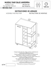TUHOME Furniture MLB 7429 Instructions De Montage
