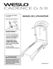 Weslo CADENCE G 5.9 Manuel De L'utilisateur