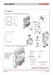 Scame BE-W Série Mode D'emploi