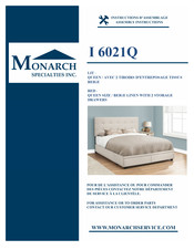 Monarch Specialties I 6021Q Instructions D'assemblage