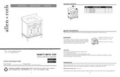 Allen + Roth LWSK30VG Instructions De Montage