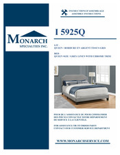 Monarch Specialties I 5925Q Instructions D'assemblage