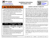 Horizon Global 76919 Instructions D'installation