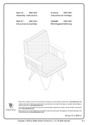 Walker Edison OMC1RIO Instructions De Montage