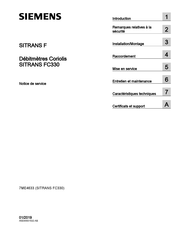 Siemens SITRANS FC330 Notice De Service