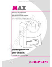 Daspi MAX 600 Manuel D'instructions