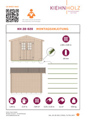 Kiehn-Holz KH 28-020 Mode D'emploi