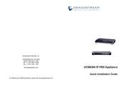 Grandstream UCM6204 IP PBX Appliance Guide D'installation Rapide