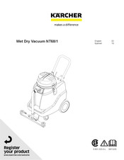 Kärcher Wet Dry Vacuum NT68/1 Mode D'emploi