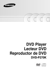 Samsung DVD-P270K Mode D'emploi