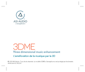 Sensaphonics ASI Audio 3DME Mode D'emploi