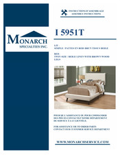 Monarch Specialties I 5951T Instructions D'assemblage