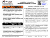 Horizon Global 36644 Instructions D'installation