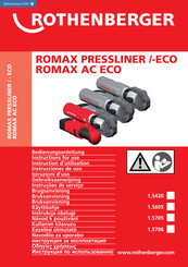 Rothenberger ROMAX PRESSLINER ECO Mode D'emploi