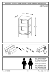 Unique Furniture CARMEL 43170600 Instructions De Montage