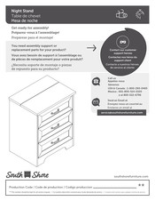 South Shore Night Stand Instructions D'assemblage