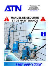 ATN PIAF 880R Manuel D'installation, De Maintenance Et De Securite