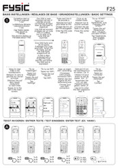 Fysic F25 Mode D'emploi