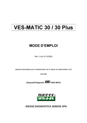Diesse Ves-Matic 30 Mode D'emploi