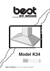 Broan best K34 Mode D'emploi