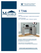 Monarch Specialties I 7346 Instructions D'assemblage