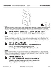 Crate&Barrel Roboshelf Serie Instructions De Montage