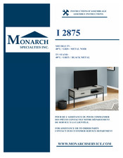 Monarch Specialties I 2875 Instructions D'assemblage