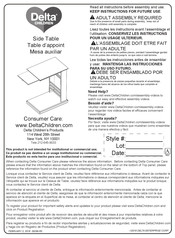 Delta Children Side Table Instructions De Montage