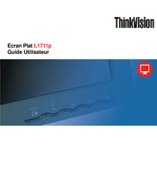 Lenovo ThinkVision L1711p Guide Utilisateur