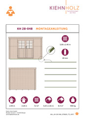 Kiehn-Holz KH 28-048 Instructions De Montage