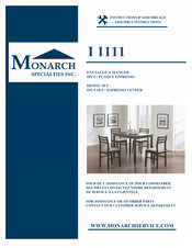 Monarch Specialties I 1111 Instructions D'assemblage