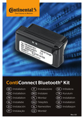 Continental ContiConnect Bluetooth Kit Manuel D'installation