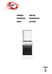 Proline PECNE604WH Manuel D'utilisation