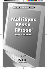 NEC MultiSync FP950 Mode D'emploi