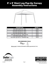 ShelterLogic 22578 Instructions De Montage