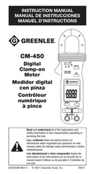 Greenlee CM-450 Manuel D'instructions