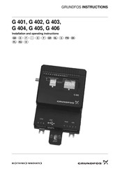 Grundfos G 401 Instructions