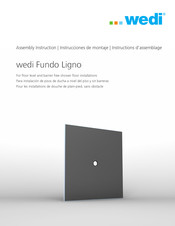 Wedi Fundo Ligno Instructions D'assemblage